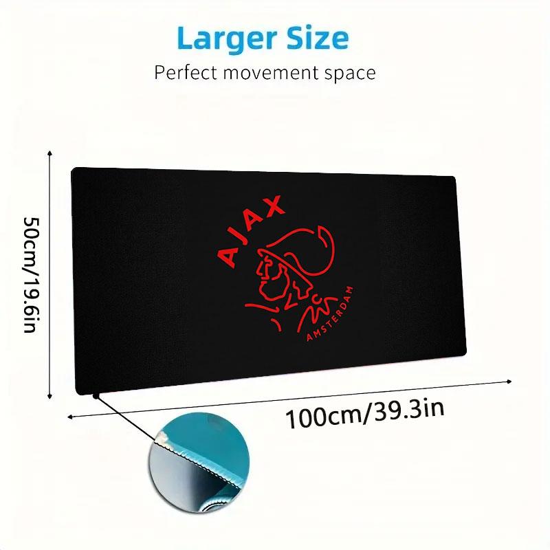 AFC Ajax Large Size Mouse Pad Large Gaming Table Cushion Non-slip Laptop Tablet Big Mousepad XXL Mat Mini PC Playmat With Lock Edge