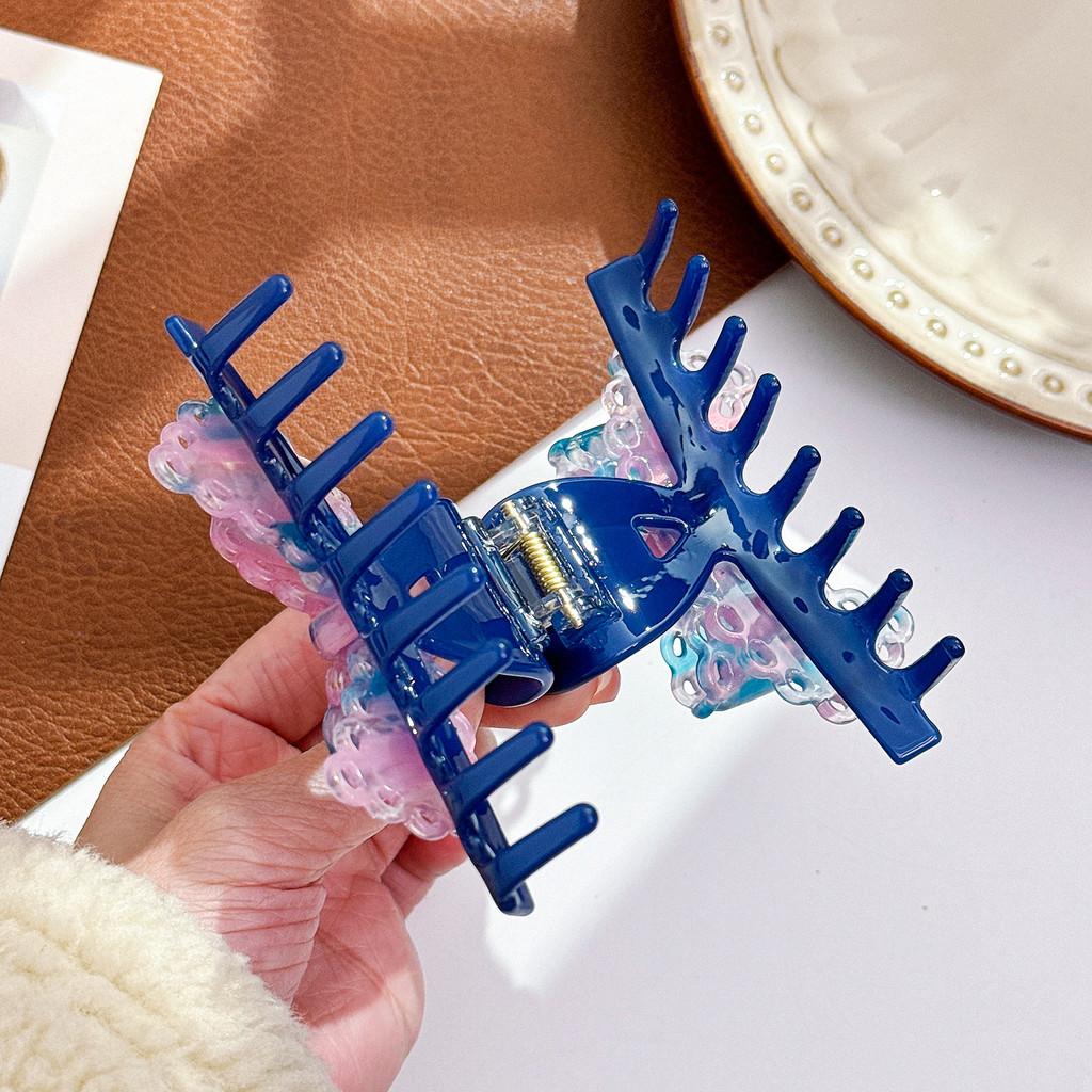 Cute Acetate Lace Bow Hair Claw Clip In Various Colors For Stylish Hair Accessories