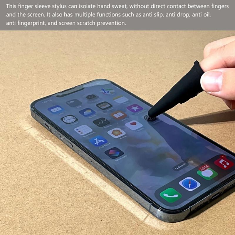 Stylusy pro dotykové obrazovky Silikonové prstové stylusy Vysoká přesnost Citlivost Vhodné pro telefon/iPad/Android tablety