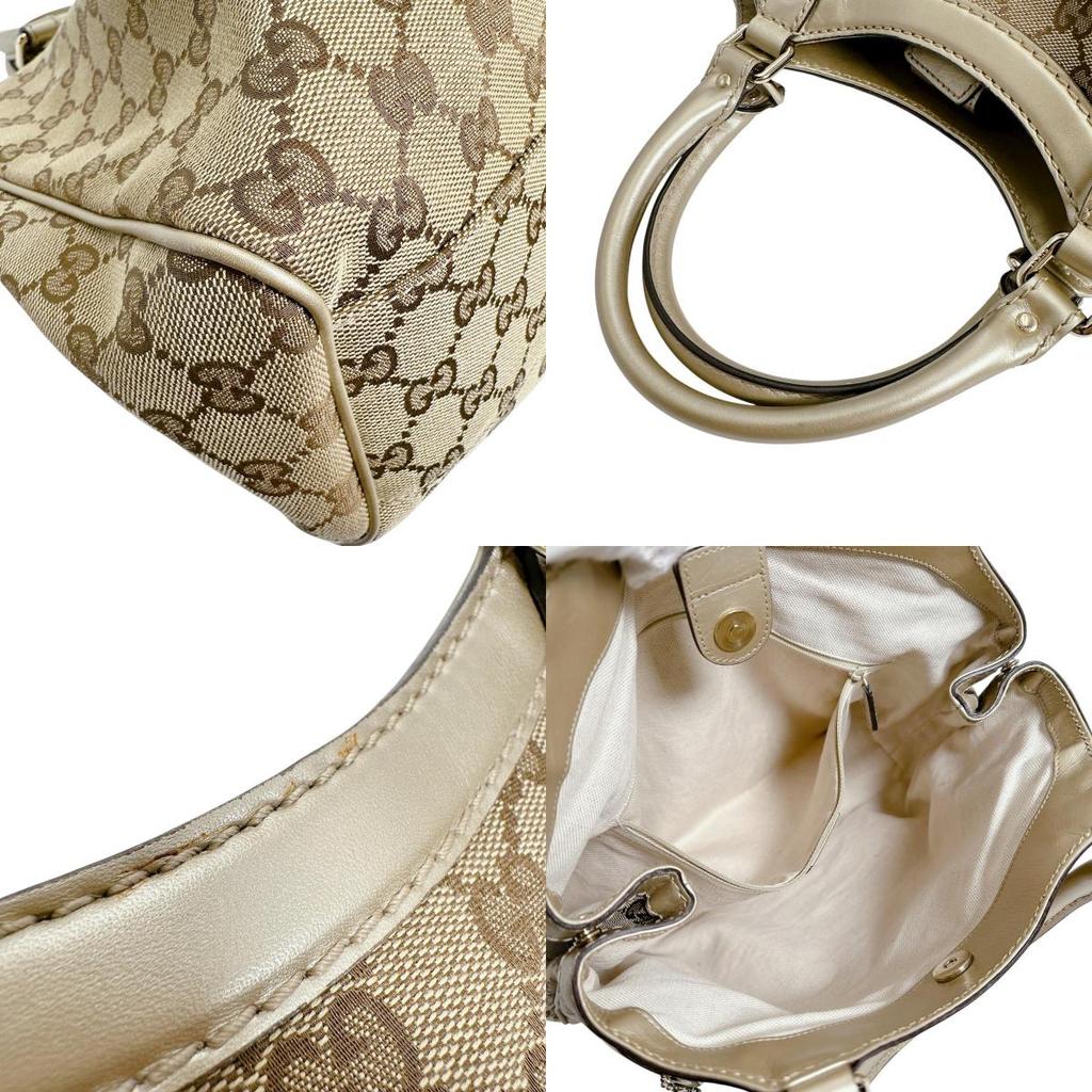 GUCCI GG canvas Sukey bag Tote Bag GG canvas beige Women 211944 Used