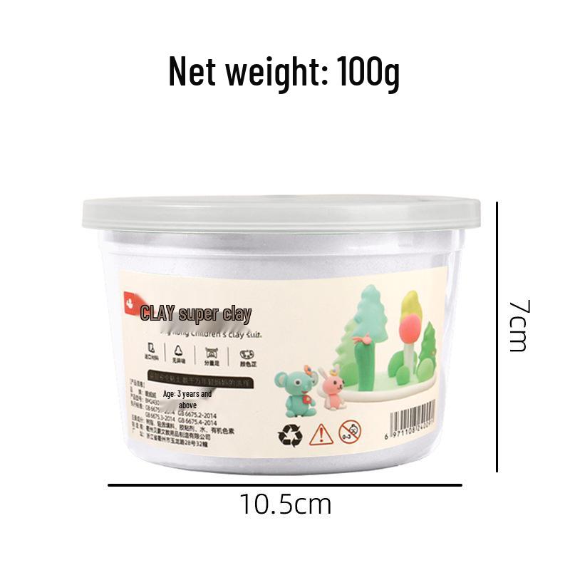 Super Light Clay Cup - 100g, 24 Colors, Low Boron, Ideal for Kindergarten Handmade Toys & Molds