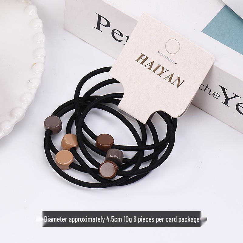 

Набор высокоэластичных резинок для волос в корейском стиле - Многорядные универсальные резинки для волос