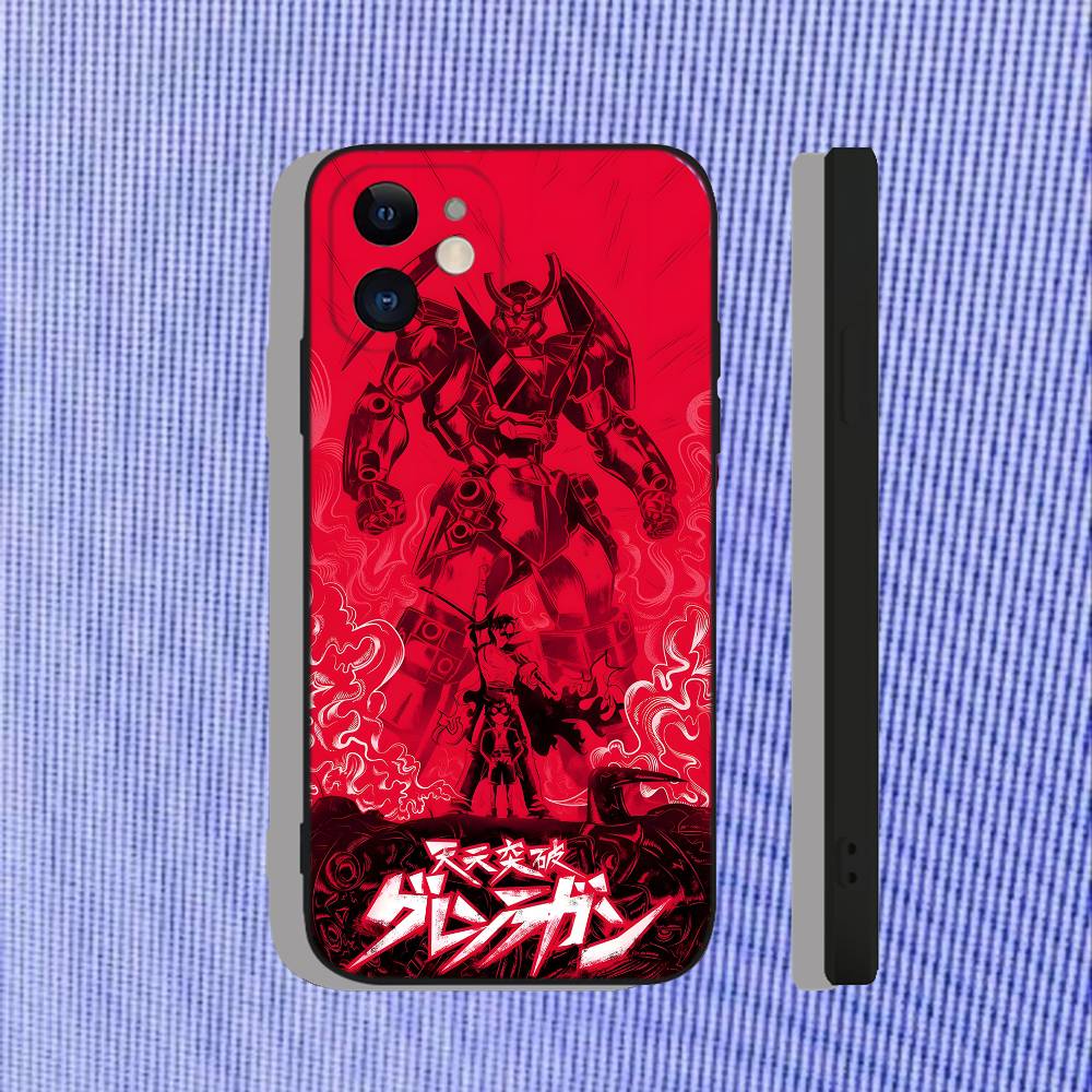 

Чохол для телефону з аніме G-Gurren Lagann Для iPhone 17,16,15,14,13,12,11,Pro,Max,Plus,Air,X,XS,XR,SE,8,7,Mini,М який чорний Funda iPhone17air