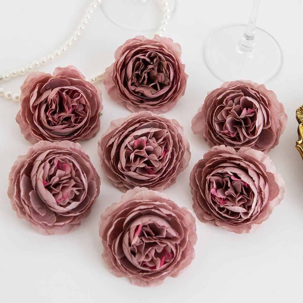 Artificial Flower Silk Peony Stem Combination Outdoor Courtyard Wedding Bridal Bouquet Home Room Holiday wreathDiy Box Decoratio