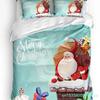 Christmas Winter Snowman Season Pine Trees Bedding Set 3pcs Duvet Cover Pillowcase Quilt Cover Double Bed Set Home Textile