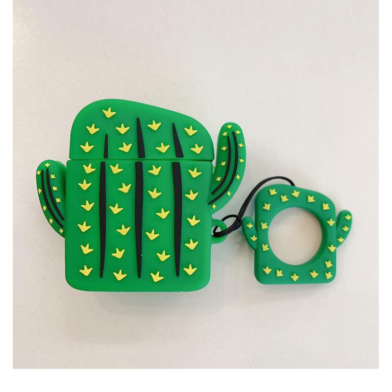 

Силіконовий чохол із рослинним візерунком для навушників Airpods Pro Cactus