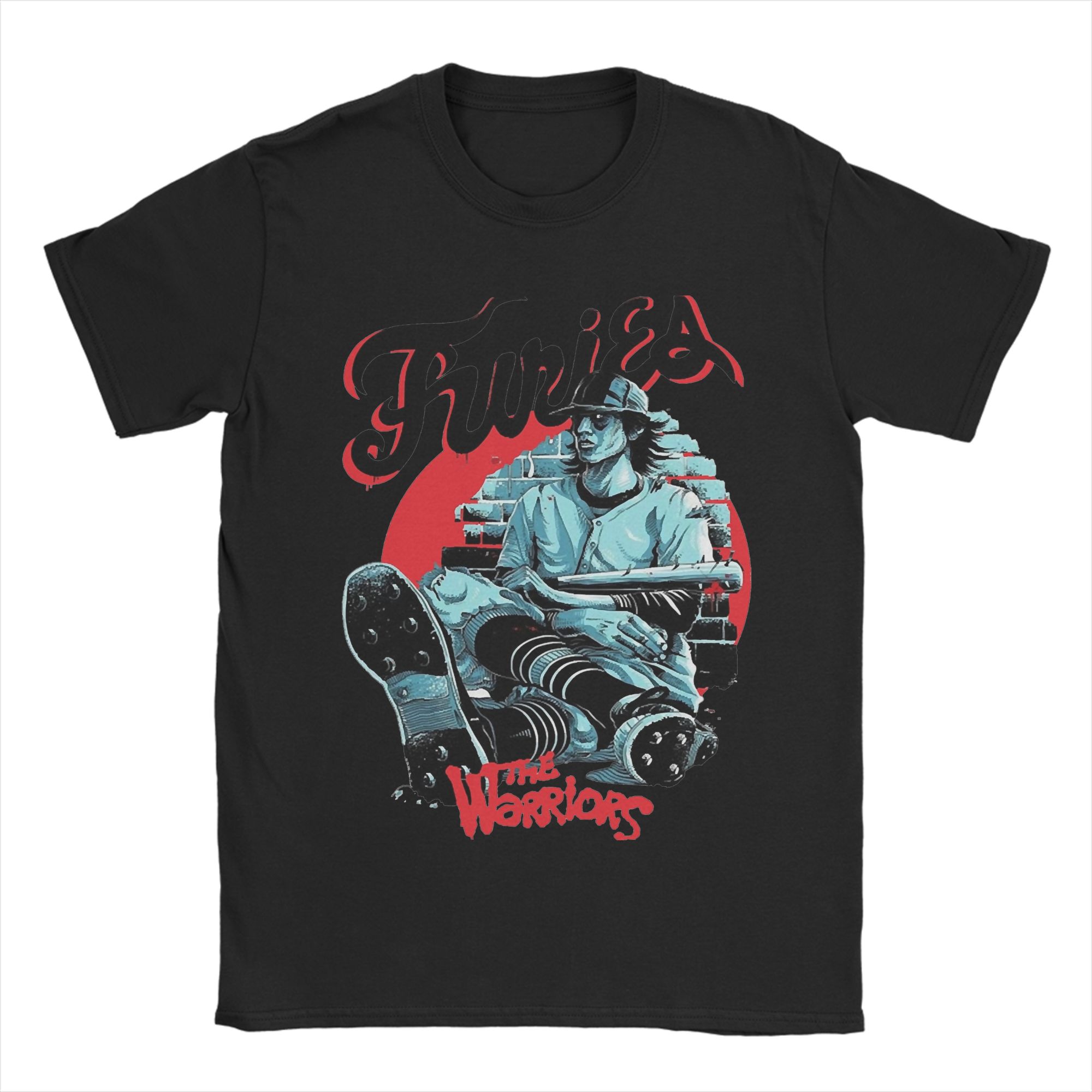 

The Warriors Movie T-Shirt Unisex 100%Cotton Clothing Novelty The Baseball Furies Round Neck Short Sleeve S