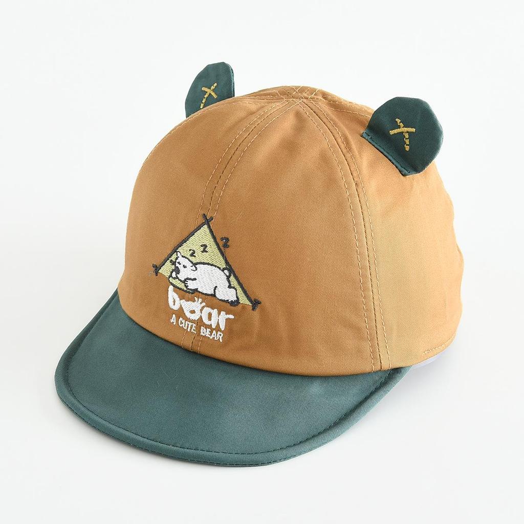Vindtät solhatt för barn med 3D-tecknade öron – Söt basebollkeps med ankans näbb