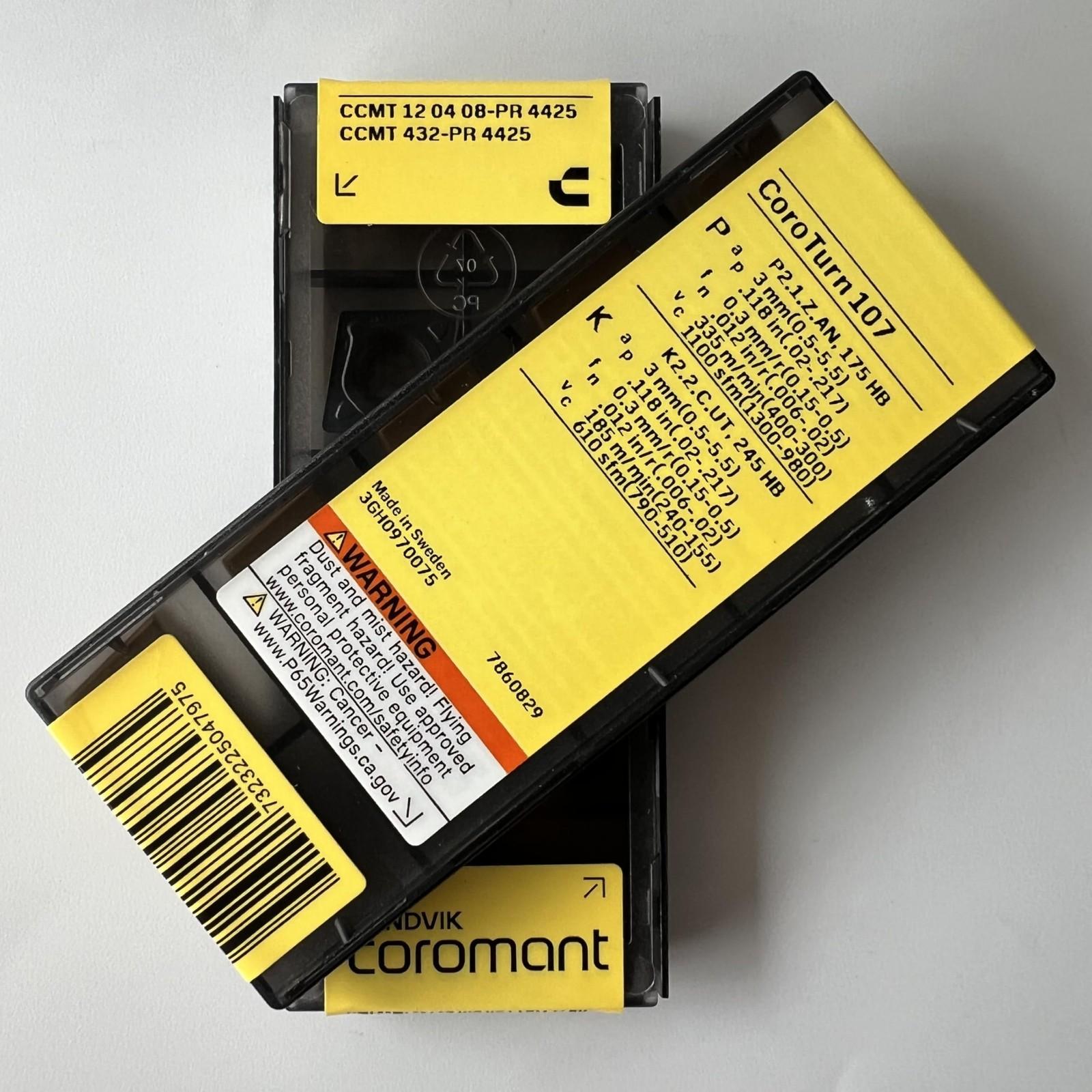 

SANDVIK / CCMT120408-PR 4425 / Original Swedish hard alloy blade 10 Pcs