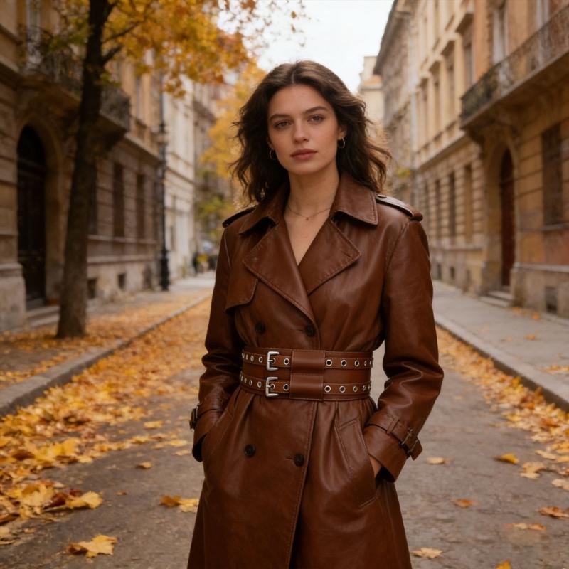 Leather Waist Belt With Matte Finish Large Eyelet Adjustable Waist Corset Belt For Women And Girl Fashion Coat Accessory