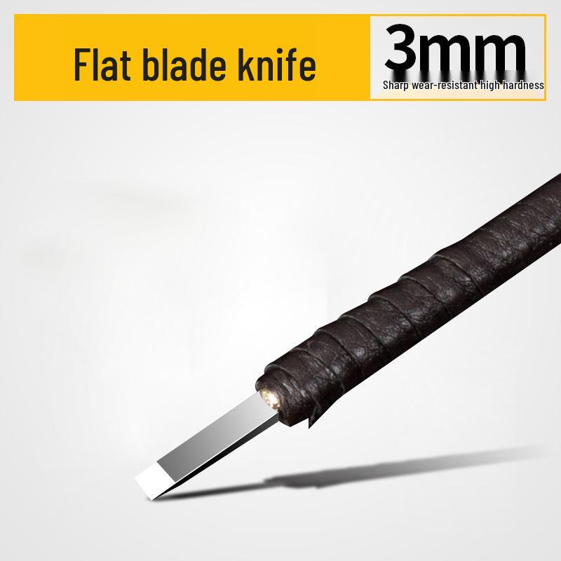 Hard Alloy Seal & Carving Tool Set: Tungsten Steel Knives for Wood, Stone, and Lettering