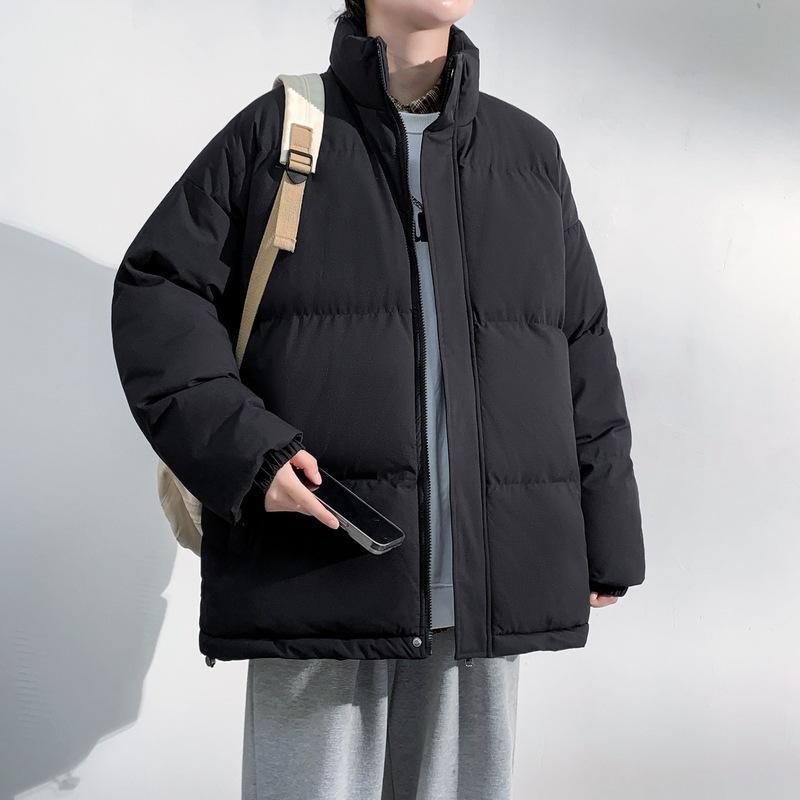 

M-8XL large size stand-up neck cotton-padded jacket for men and women of the same style, loose cotton-padded clothing in winter, bread clothing 4XL