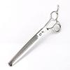 Napson 8-inch Glossy 5-Piece Pet Grooming Scissors Set with Straight Shears, Rake Comb, and Fishbone Tooth Comb