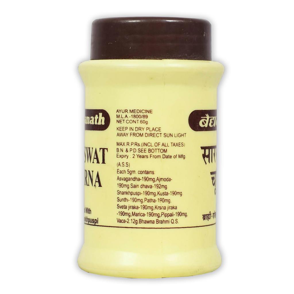 Saraswat Churna (60 G), Saraswat Churna, Baidyanath