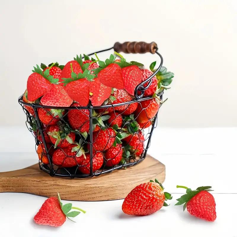 20Pcs Artificial Strawberry DIY Fake Fruit Set Plastic Simulation Fruits for Party Decor Home and Wedding Ornaments