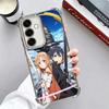 Sword Art Online Anime Plating Phone Case For Samsung A17 A07 A37 A57 A16 A56 A15 A55 A14 A54 A13 A53 A26 A36 A25 A35 A24 A34 A2