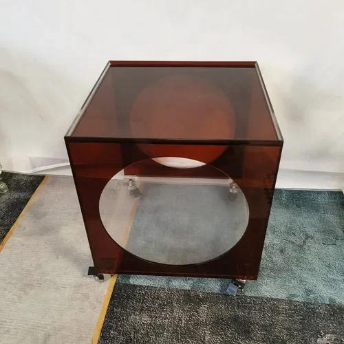 Creative Acrylic Sofa, Side Table, Small Corner Table, Movable Small Coffee Table, Storage, Storage, Small Side Table