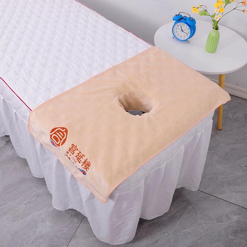 Gesichtstuch für Schönheitssalon: Saugfähiges, Dickes, Weiches Bettlaken mit Gesichtsloch.