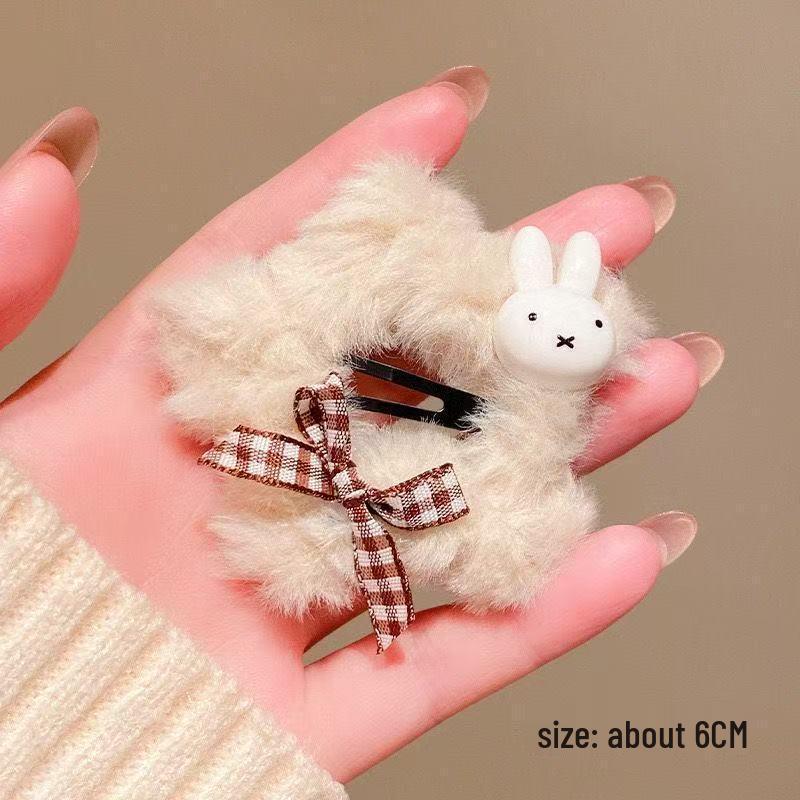 

Women s Denim Bow Star Rabbit Hair Clip - Cute BB Clip for Bangs & Kids Accessories