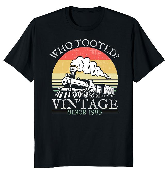 

Футболка унисекс Who Tooted Vintage Train