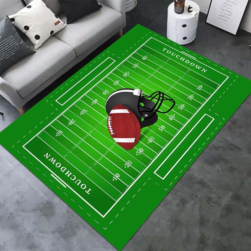 Soft and Washable American Football Carpet-suitable for Living Room, Outdoor, Kitchen, Bedroom, Game Room and Bathroom Floor Mat