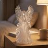 Angel Figurine Acrylic Decor Clear for Bedside Table, Holiday Display