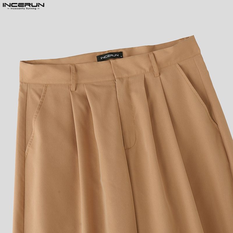 INCERUN Men Two Pieces Sleeveless Ruffled Tank Tops and Trousers Casual Pants Sets Outfits