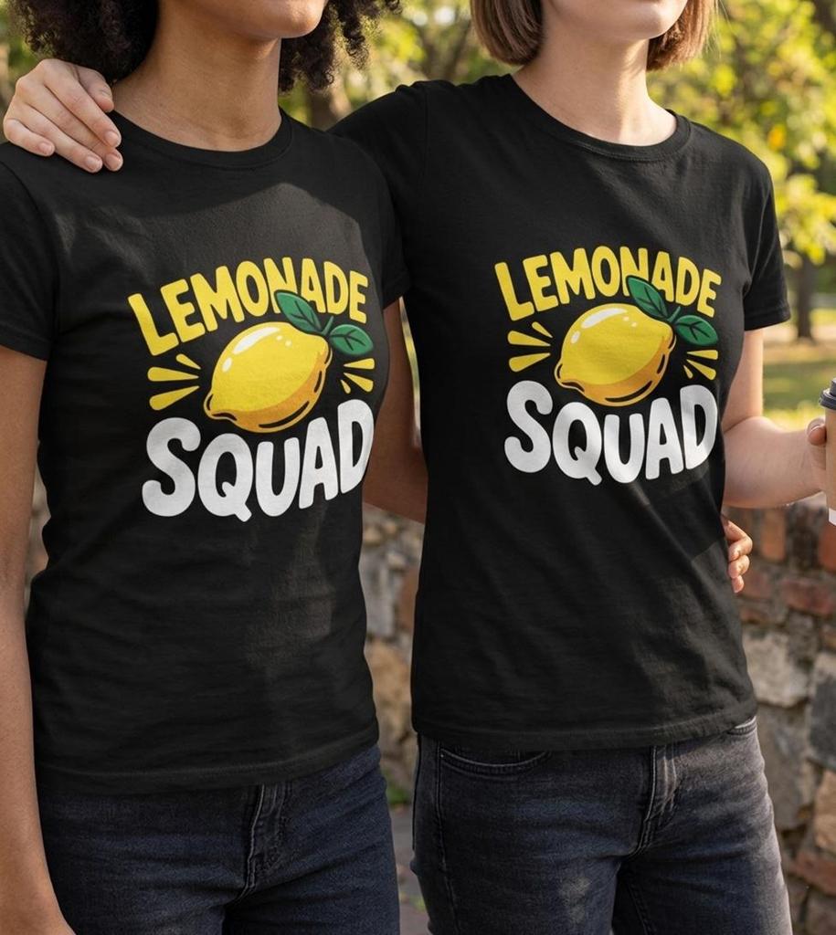 Lemonade Squad T-Shirt, Funny Lemon Lover Gift, Cute Summer Citrus Graphic Tee, Lemon Fruit Aesthetic Shirt