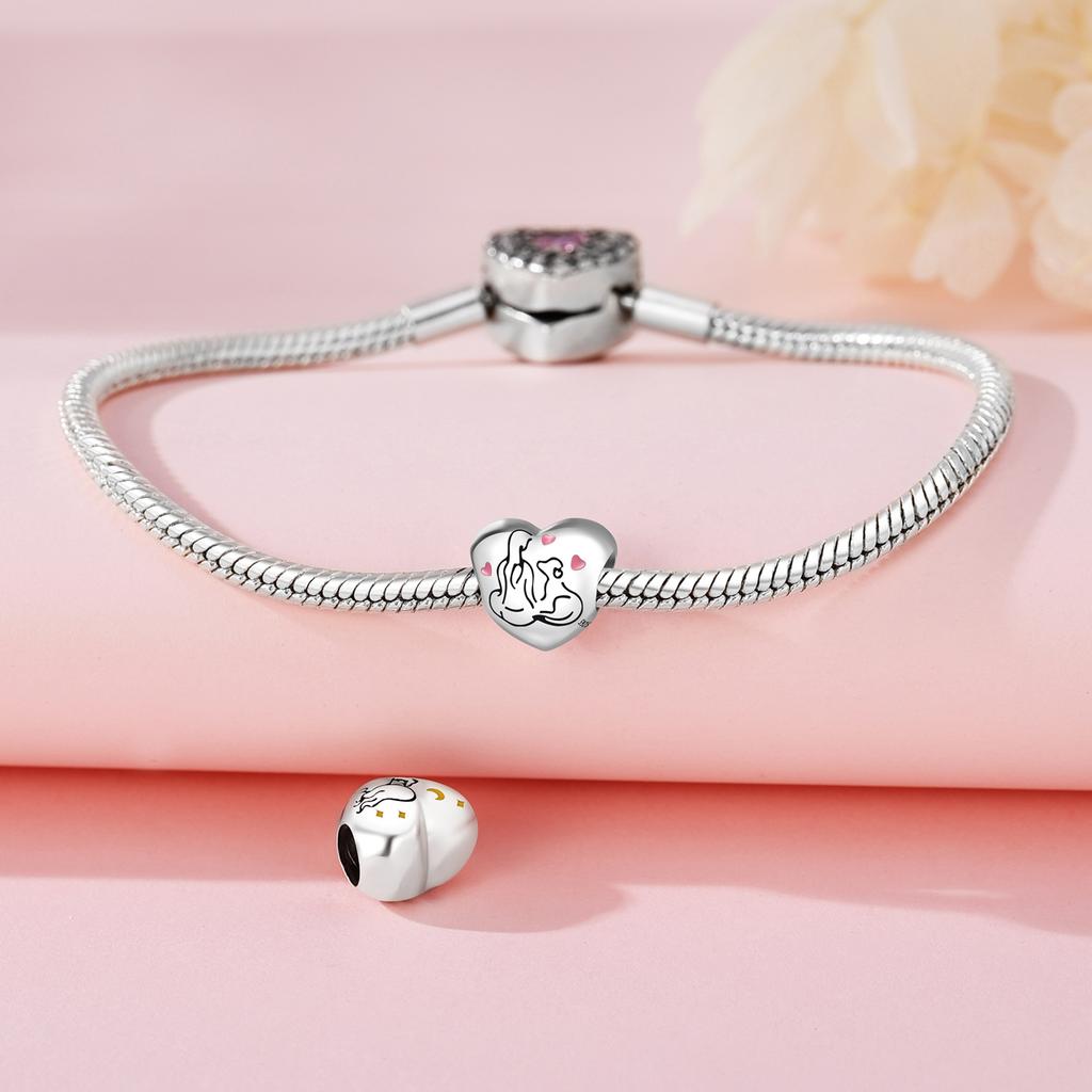 Beads Copper Charms Original Dog Cute Pet Claw Print Beads Fit Bracelet Jewelry Diy Women Fine Gift Accessory