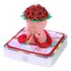 Valentines Day Gift Idea Unique Rose Flower Bouquet 3D Memo Pad Valentines Day Tear Away Calendar Sculpture Block Notes Cube