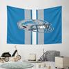 Detroit Lions Football Helmet Design Pattern Wall Hanging Tapestry Decorative Tapestry Home Decor for Bedroom and Living Room