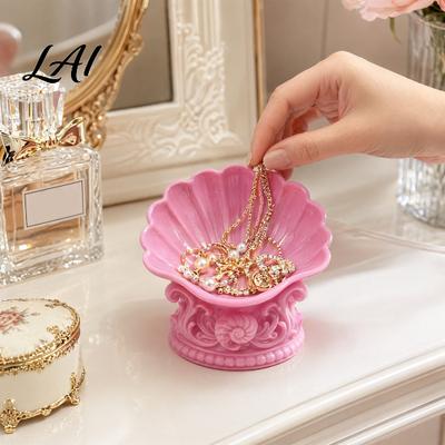 Jewelry Storage Dish 3D Printed Shell Tray Vintage Earrings Necklaces Rings Bracelets PLA Tray Dish Decorative Keys Trinkets Holder Organizer Bowl