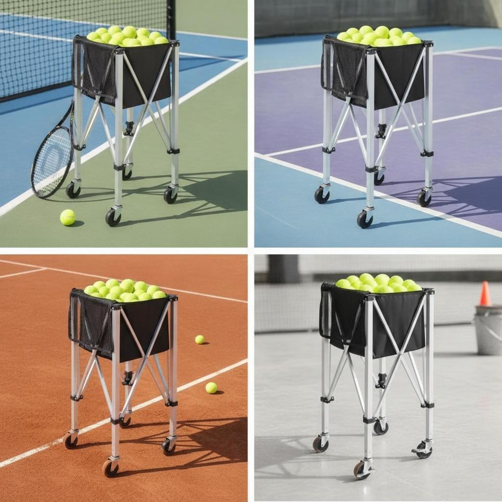 Tennis Ball Cart Long-Lasting Equipment Sturdy for Coaches, Athletes