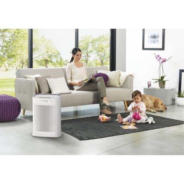 Purificateur d'air ROWENTA Pure Air Genius PU3080F0 - 4 niveaux de filtration - Application connectée Plume Labs