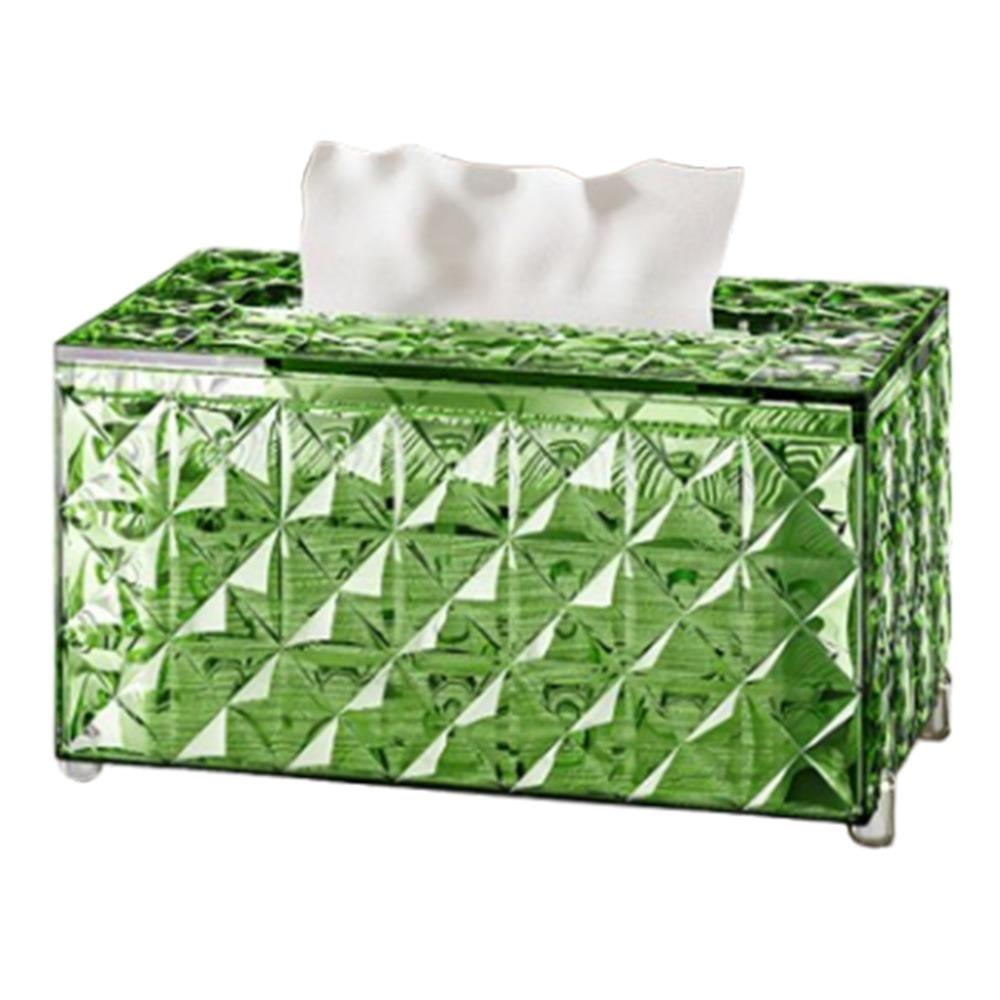

Minimalist Tissue Storage Box European Style Light Luxury Napkin Box Home Decoration прозрачный/зелёный