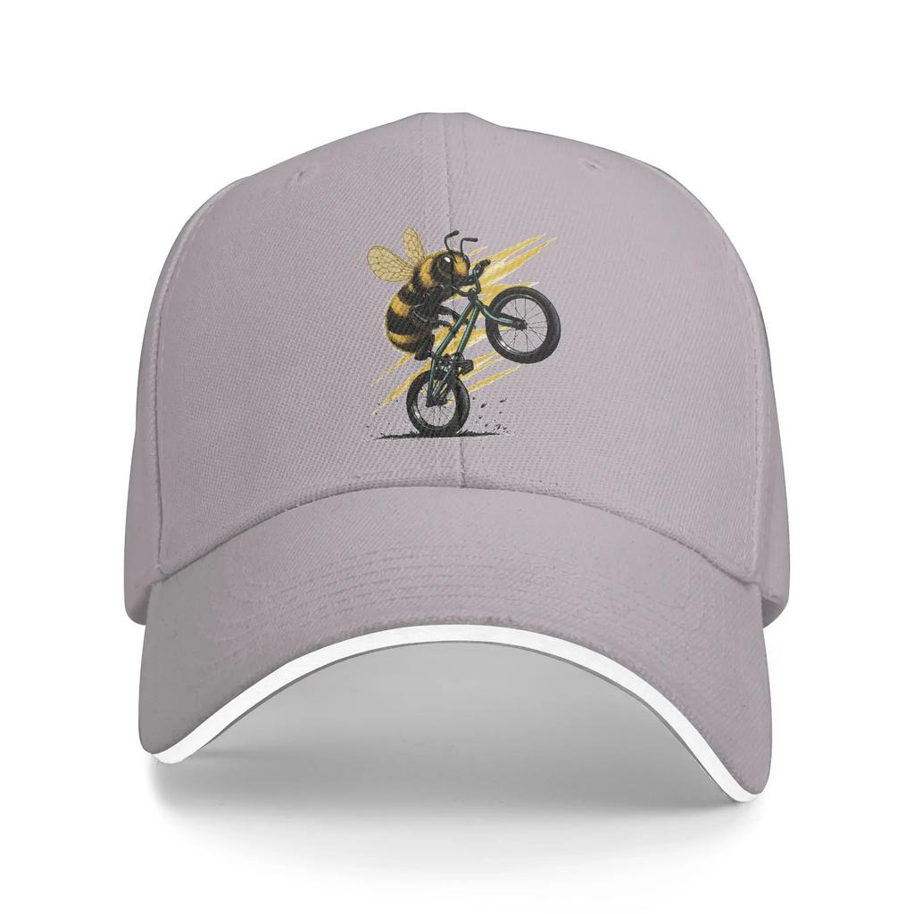 Summer Killer Bee Baseball Cap Buzzcycle Running Hippie y2k Cute Print Sun Trucker Hat Men Adult Dropshipping Baseball Caps