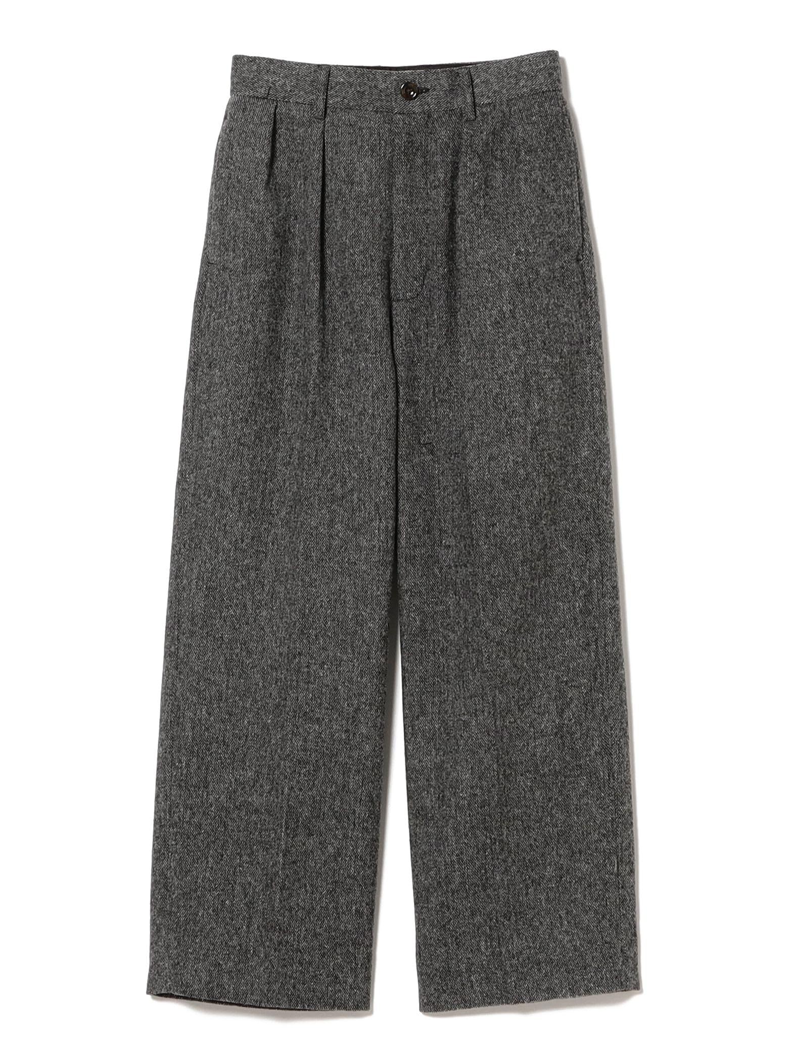 

Женские твидовые широкие брюки Beams Boy, серые 1