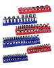 Magnetic Socket Organizer Set, 6PCS Socket Holder, 1/4''