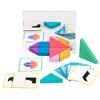 Children'S Tangram Building Block Mirror Puzzle Kindergarten Early Education Puzzle Geometric Shape Cognition Wooden Toy