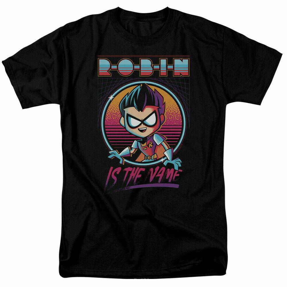 

26 Teen Titans Go! Robin T Shirt Mens Licensed Cartoon Merchandise Black Unisex T-Shirt XL