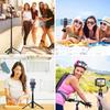 Wireless Selfie Stick Tripod Stand Bluetooth Remote With Fill Light for iPhone Mobile Phone Vlog Tiktk Live Streaming