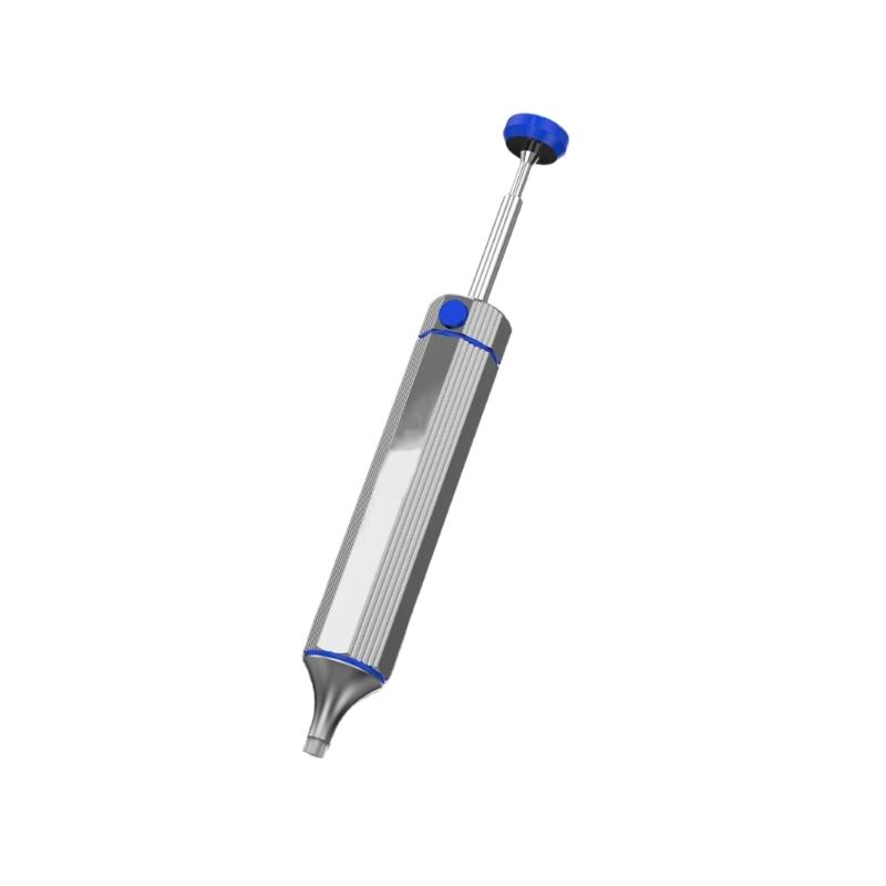Solder Sucker Tool with Aluminum Body Spring Plunger and One Hand Release for Circuit Board Desoldering Electronics Repair and DIY Solder Work