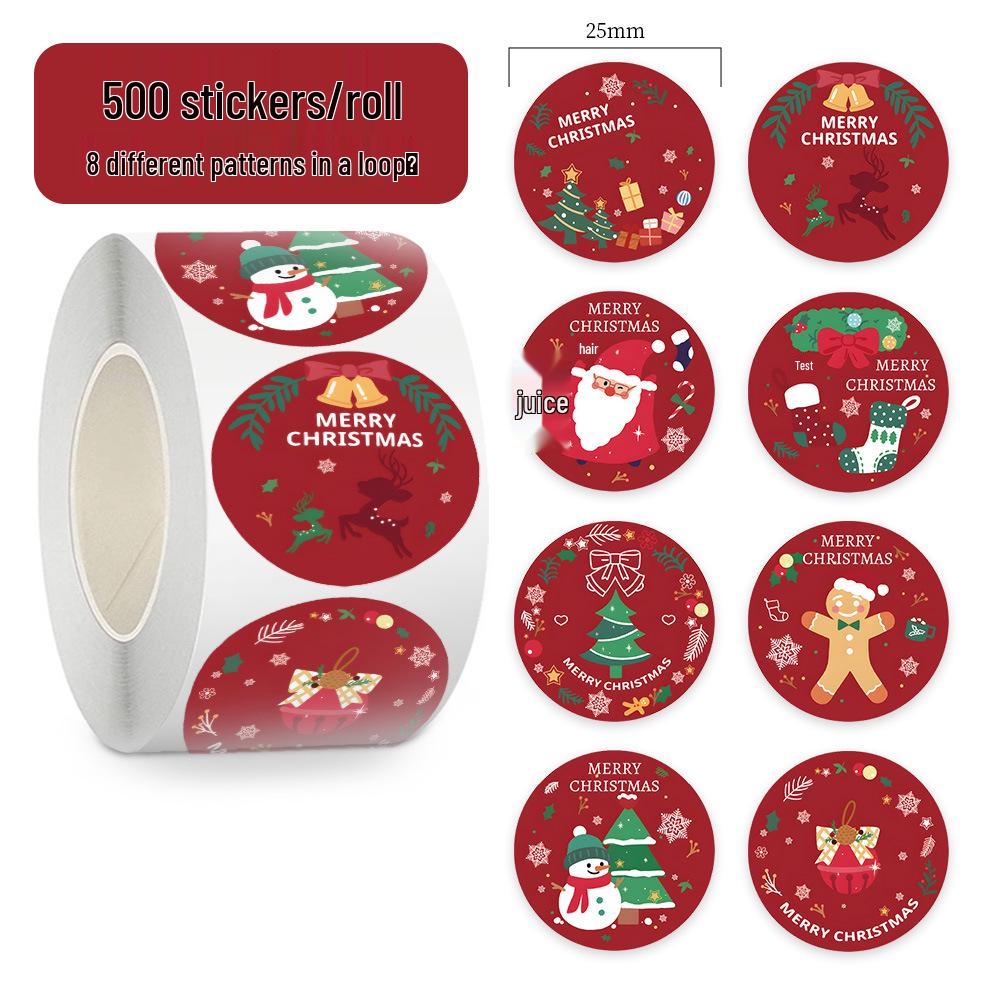 Christmas Sticker & Bookmark Set: Wrapping Paper, DIY Gift Accessories, Decoration, Phone Case Stickers.