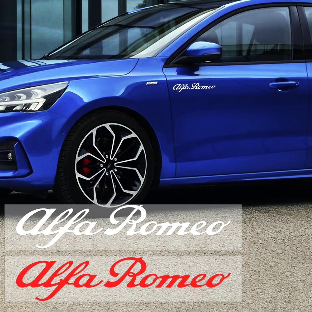 Skirta Alfa Romeo 2026 Karštas lipdukas 2 vnt. Automobilio lipdukas vandeniui atsparūs automobilio priedai Skirta Alfa Romeo Giulia Stelvio MiTo Giulietta Tonale AL