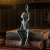 Small Statue for Bookshelf 3D Printed Gulu Sitting Statue, Resin Alien Figurine, Creative Figurine Edge Sculpture Home Office Desktop Ornament