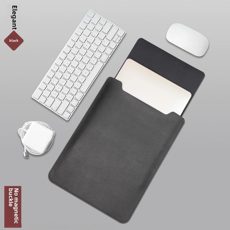 Ultra-Thin PU Leather Sleeve for Non-Magnetic MacBook Laptops