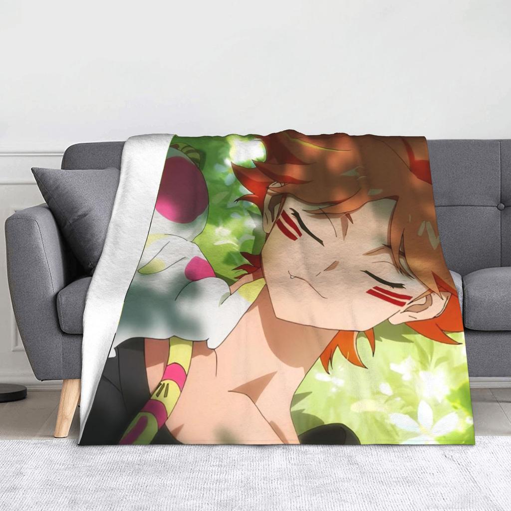 To Be Hero X Anime Blankets Flannel Spring Autumn  Multi-function Super Warm Throw Blanket for Home Outdoor Bedding Throws