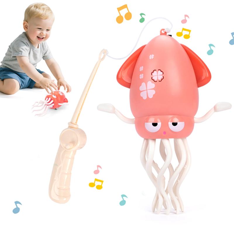 Baby Spielzeug Tanzender Oktopus Kleinkind Elektrische Fidget Spielzeuge Anti Stress Leuchtend Musik Krabbelspielzeug Spiele für Kinder Kinder Haustiere Katze