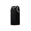 Li-Ning Mesh Breathable Round Neck Vest Sports Set Men Sportswear Black AATR011-10