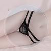 Women’s Sexy Lingerie Sheer Low Waist Panties Hollow-Out Open-Crotch Thong Passionate Seductive Underwear